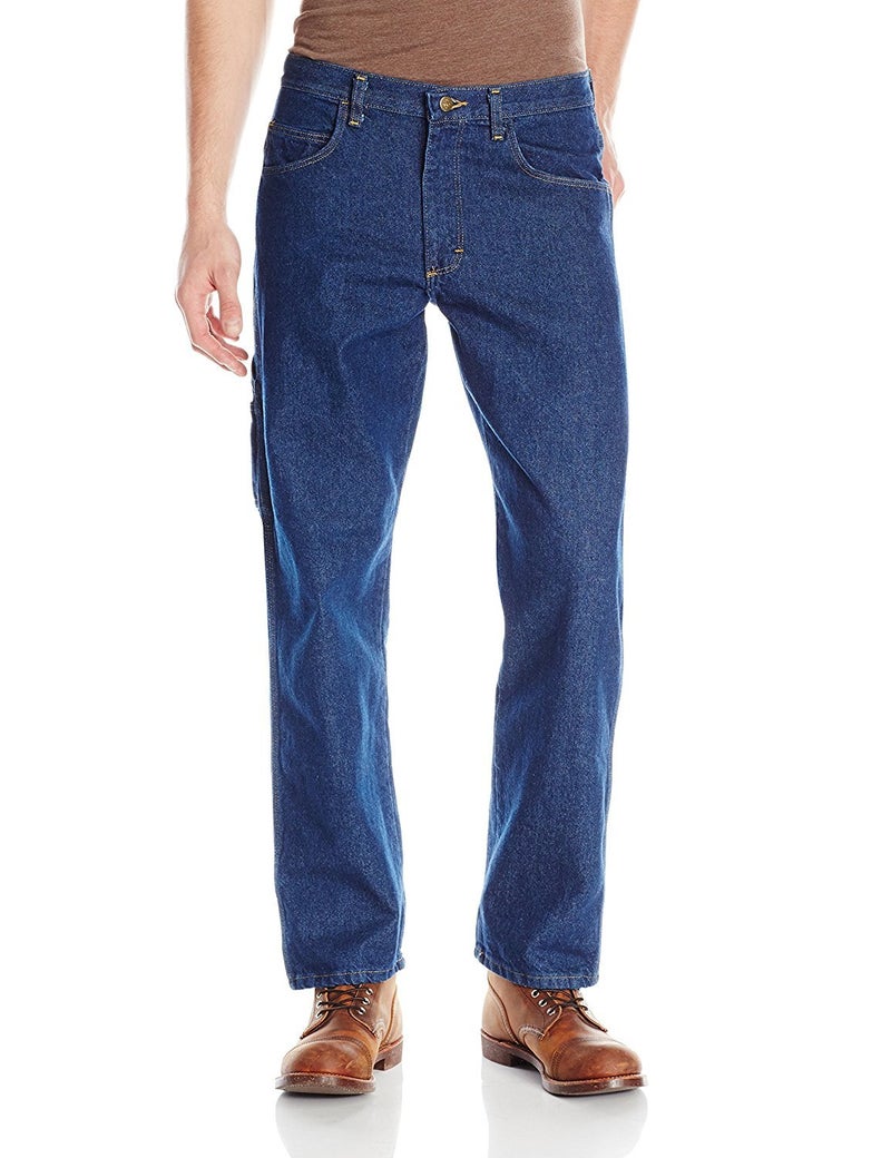 Red Kap Men's Loose Fit Dungaree, Dark Wash, 36x30